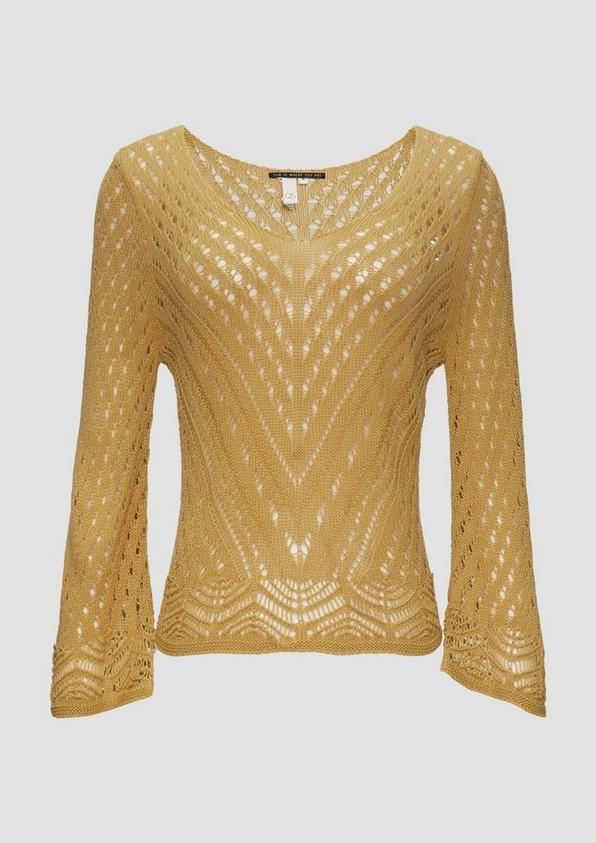 S.Oliver Leichter Strickpullover In Ajour-Muster