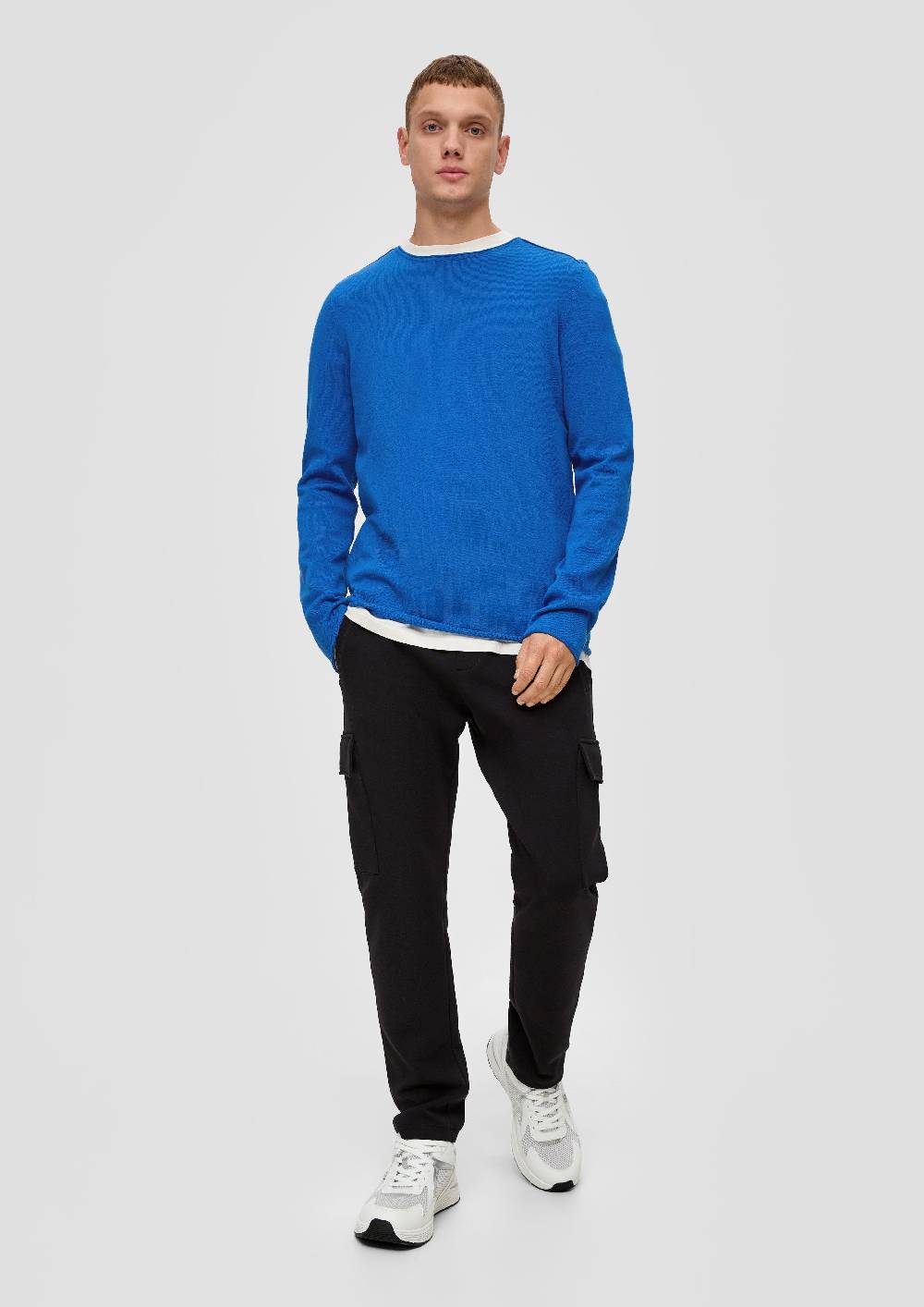 S.Oliver Leichter Strickpullover Mit Rollsaum
