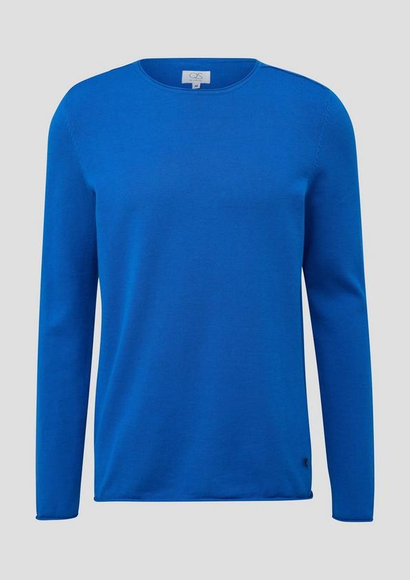 s.Oliver Leichter Strickpullover mit Rollsaum