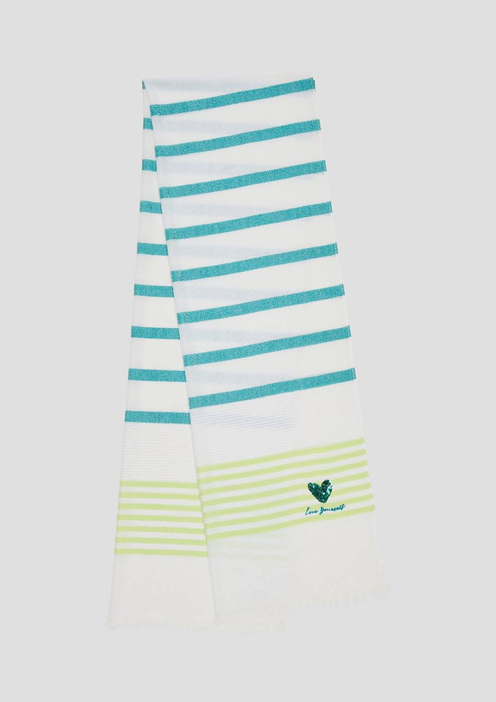 S.Oliver Leichter Tuchschal Mit Streifen