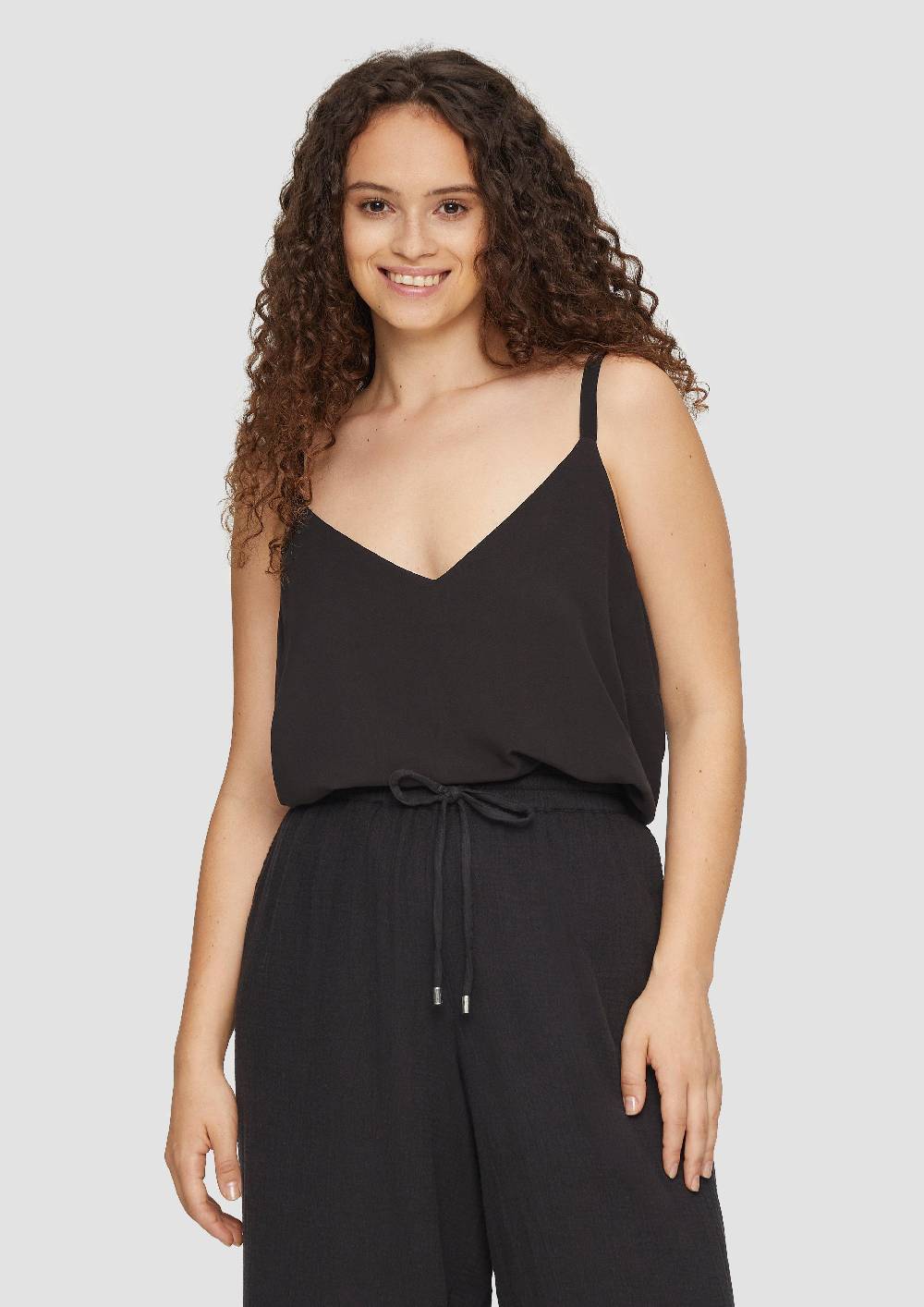 S.Oliver Leichtes Spaghettiträger-Top Aus Viskose