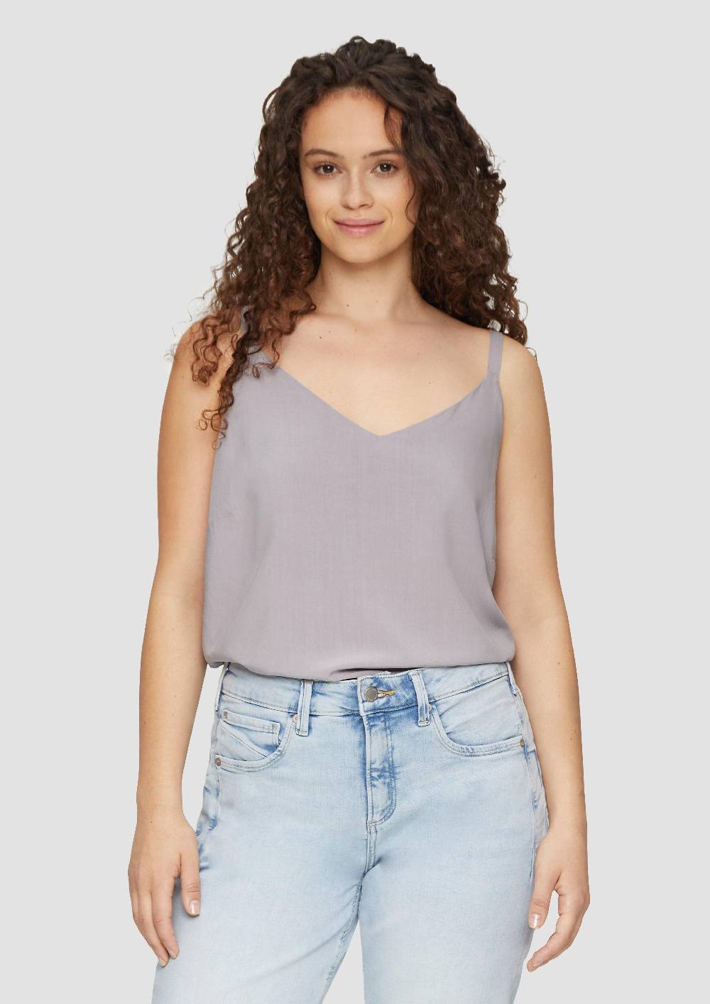 S.Oliver Leichtes Spaghettiträger-Top Aus Viskose