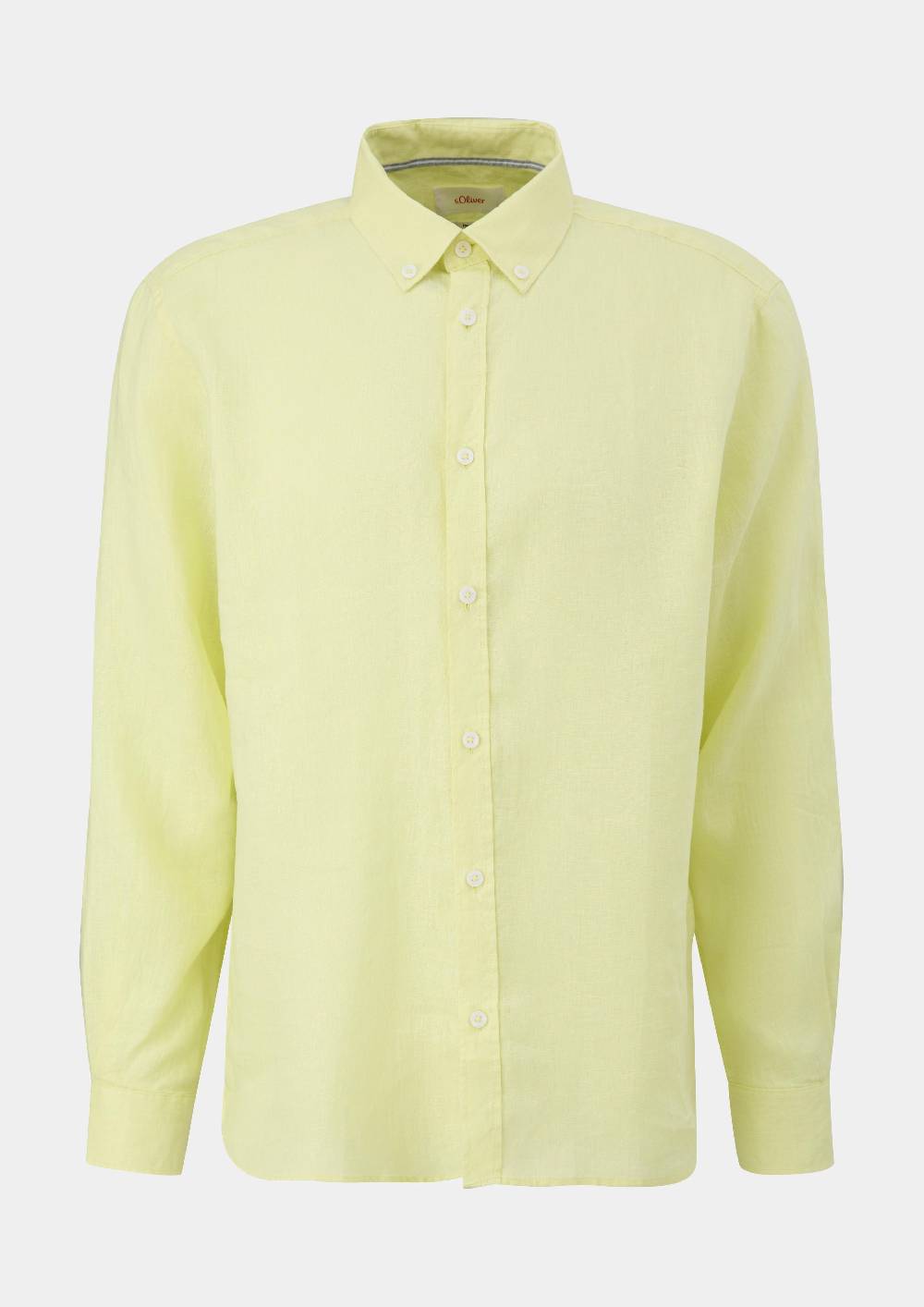 S.Oliver Leinenhemd Mit Button-Down-Kragen
