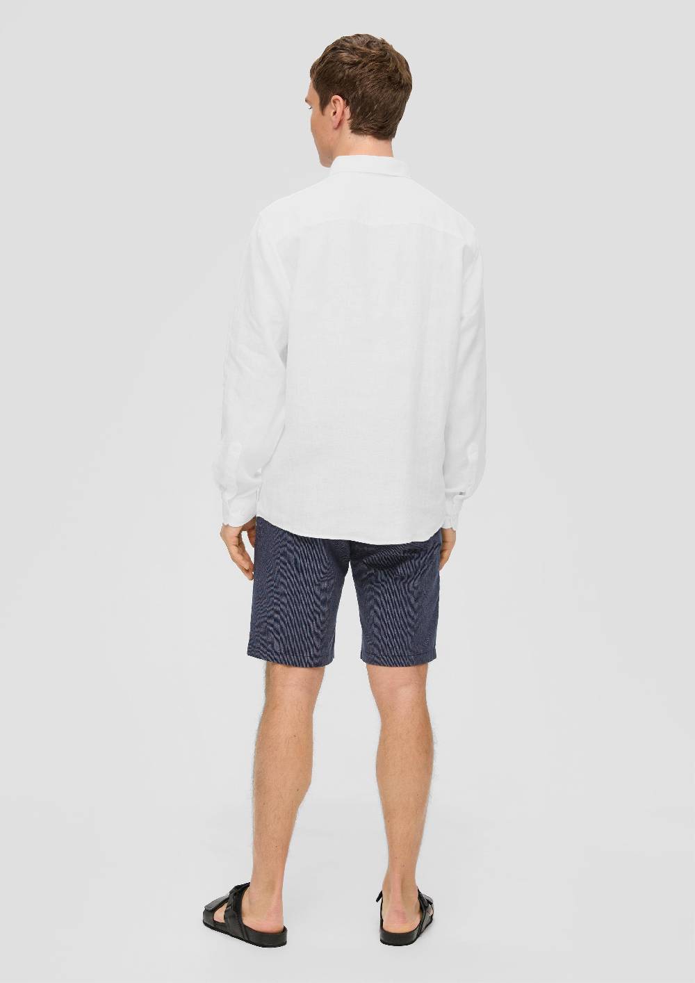 S.Oliver Leinenhemd Mit Button-Down-Kragen