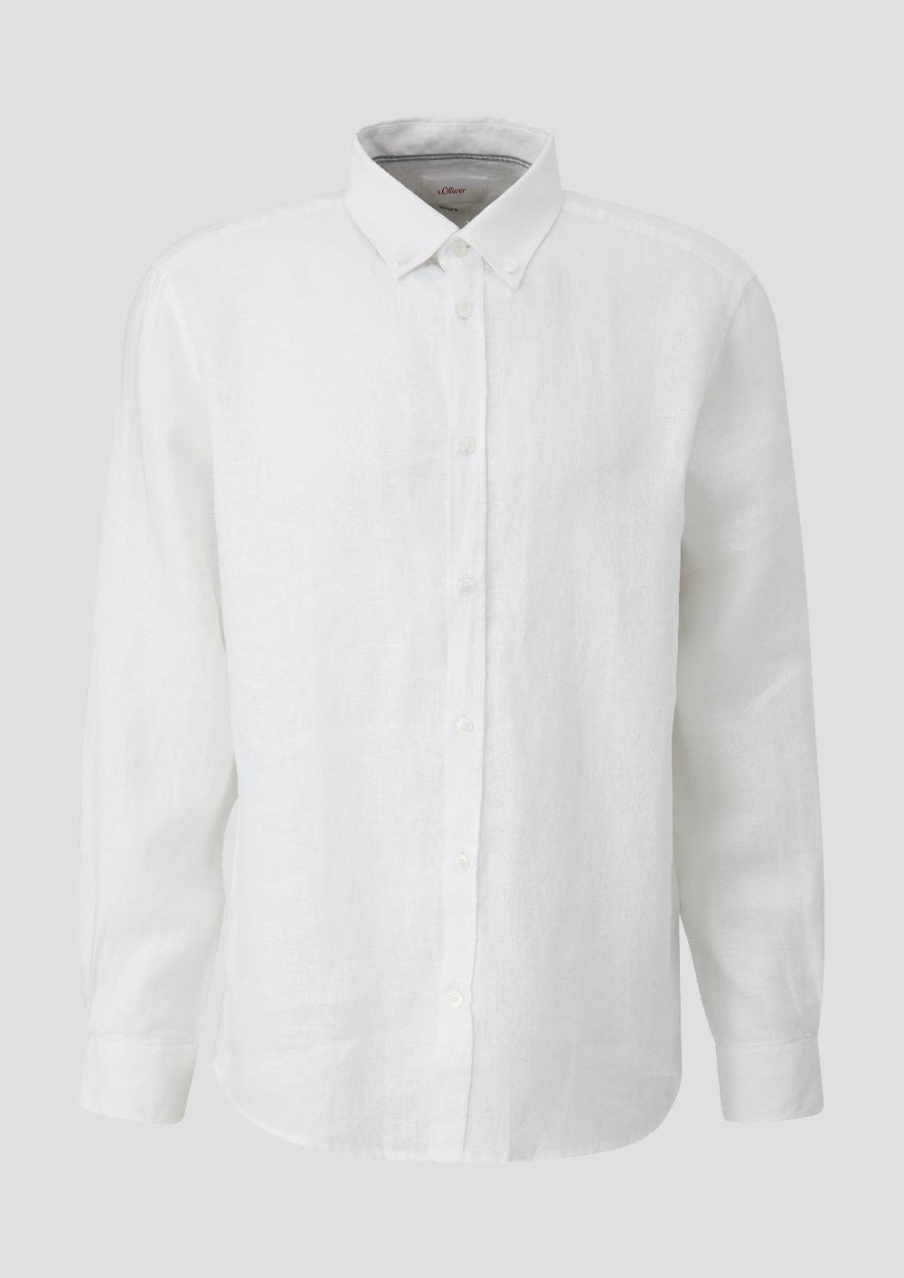 S.Oliver Leinenhemd Mit Button-Down-Kragen