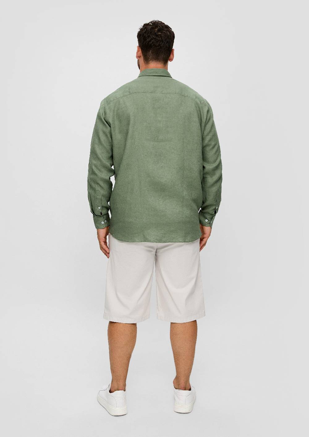 S.Oliver Leinenhemd Mit Button-Down-Kragen