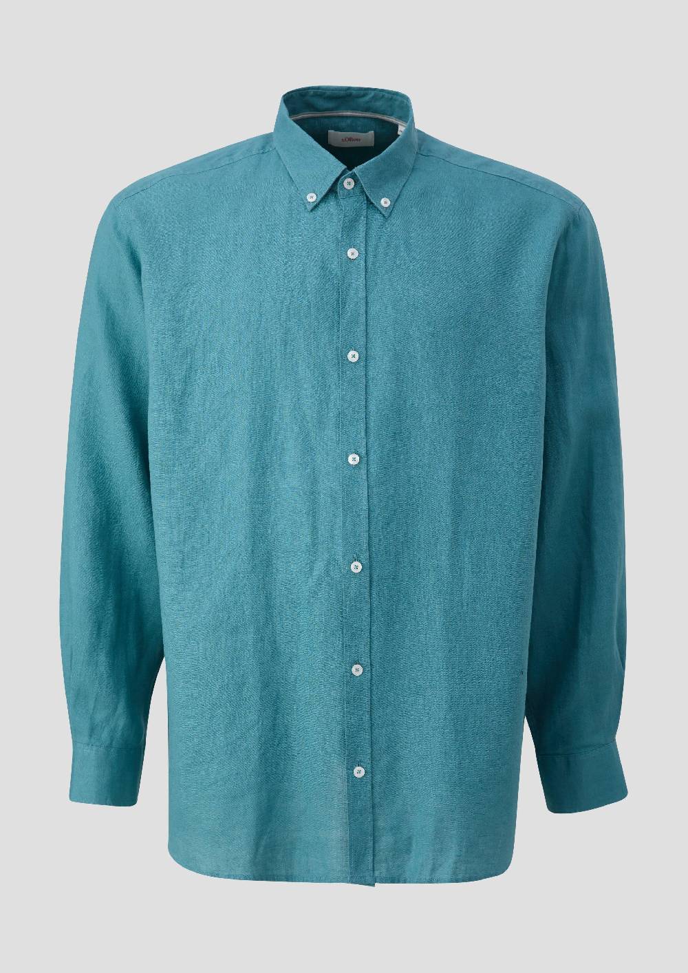 S.Oliver Leinenhemd Mit Button-Down-Kragen