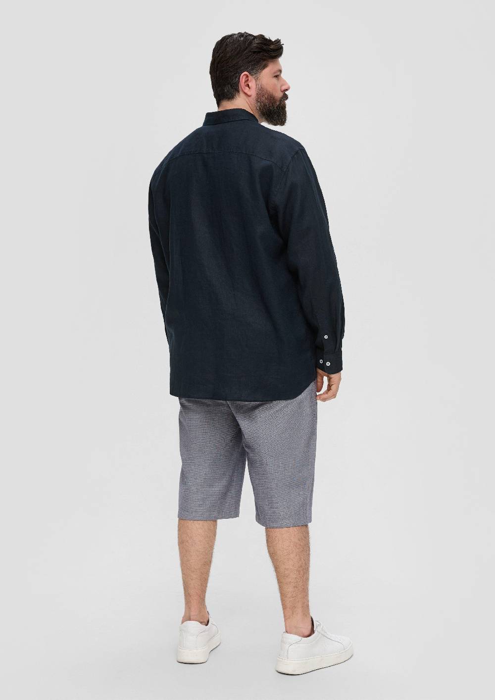 S.Oliver Leinenhemd Mit Button-Down-Kragen