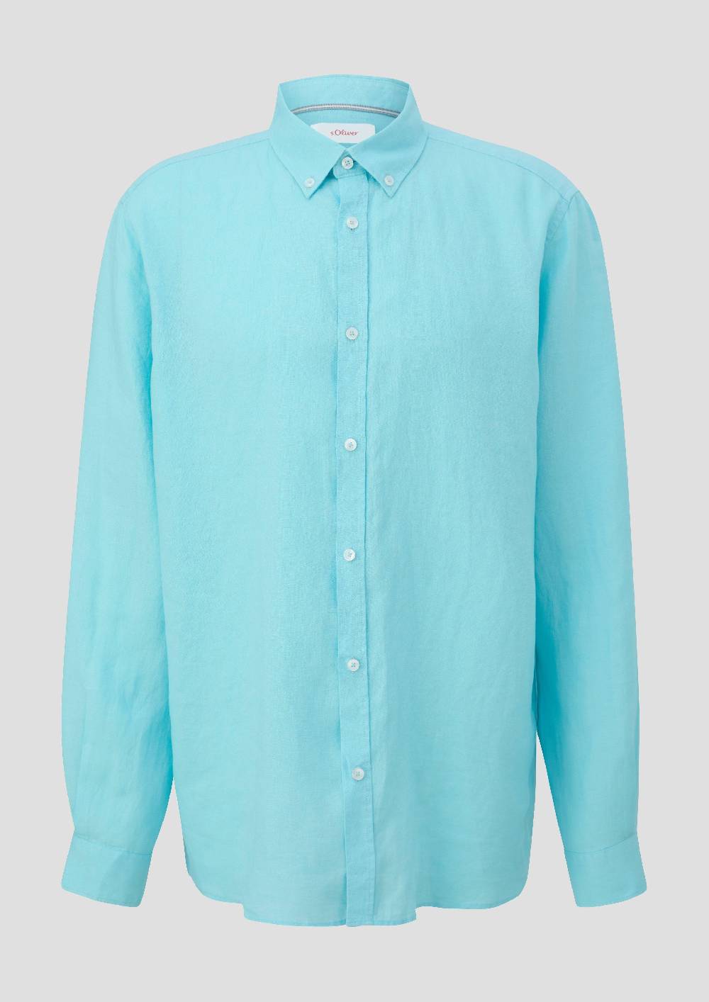 S.Oliver Leinenhemd Mit Button-Down-Kragen