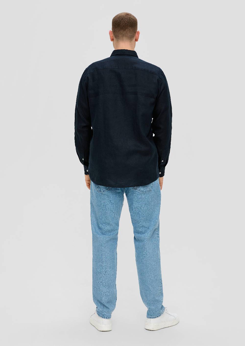 S.Oliver Leinenhemd Mit Button-Down-Kragen