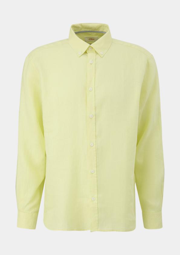 s.Oliver Leinenhemd mit Button-Down-Kragen