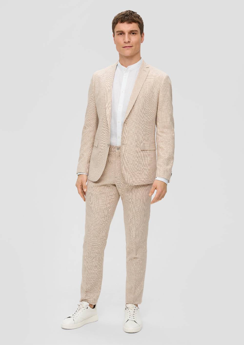 S.Oliver Leinenhemd Mit Stehkragen