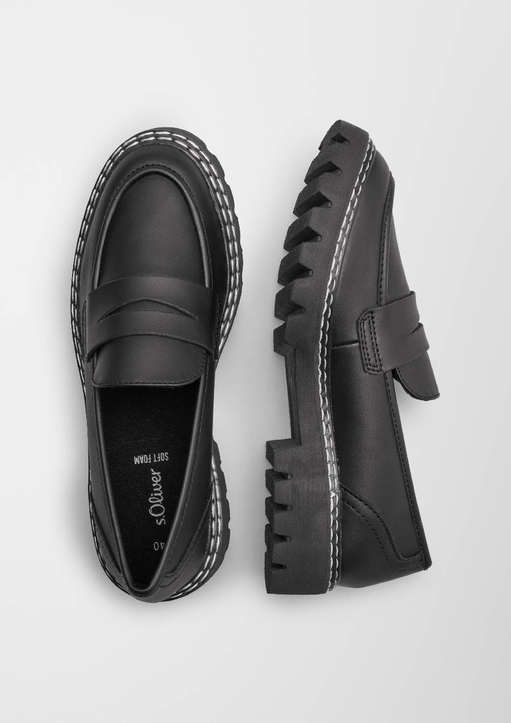 S.Oliver Loafer In Leder-Optik