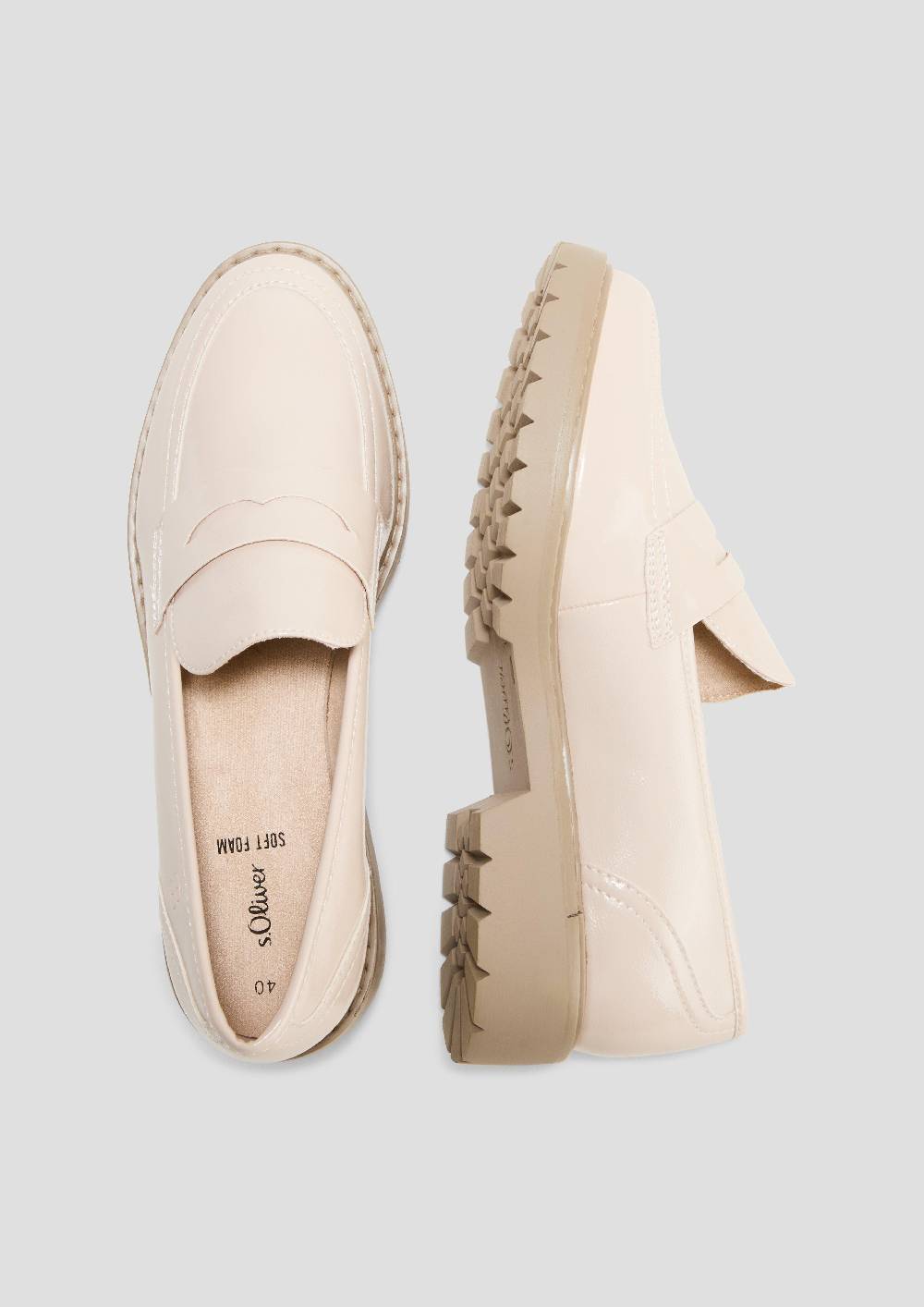 S.Oliver Loafer In Leder-Optik