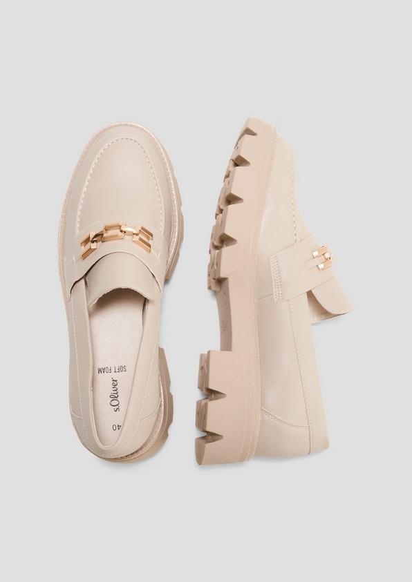 s.Oliver Loafer mit Schmuck-Detail