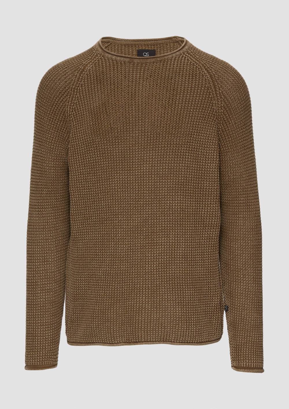 S.Oliver Locker Gestrickter Pullover Mit Waschung