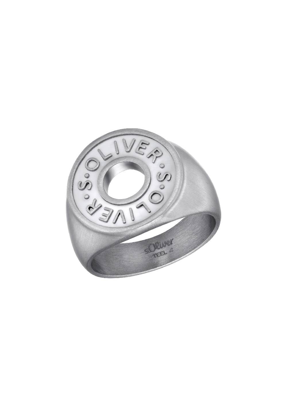 S.Oliver Logo-Ring In Knopf-Optik