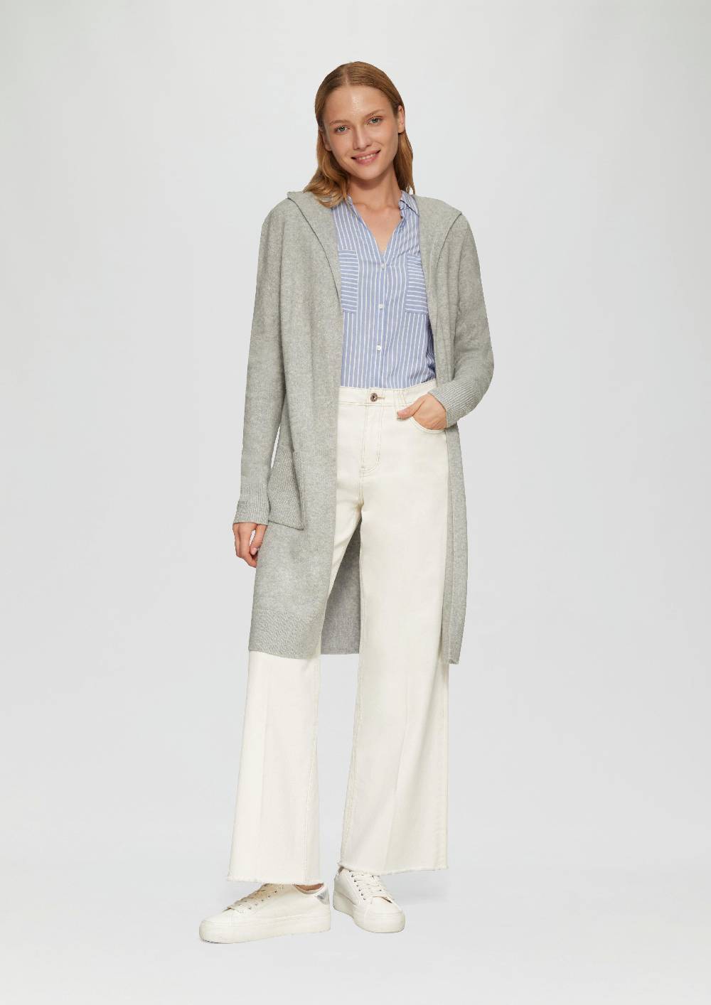 S.Oliver Long-Cardigan Mit Kapuze