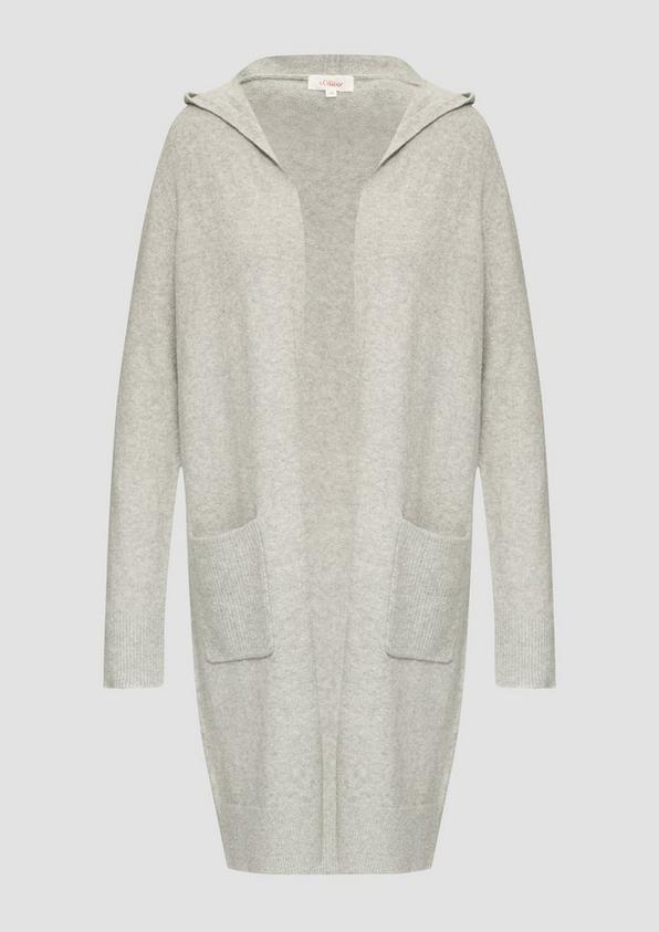 s.Oliver Long-Cardigan mit Kapuze
