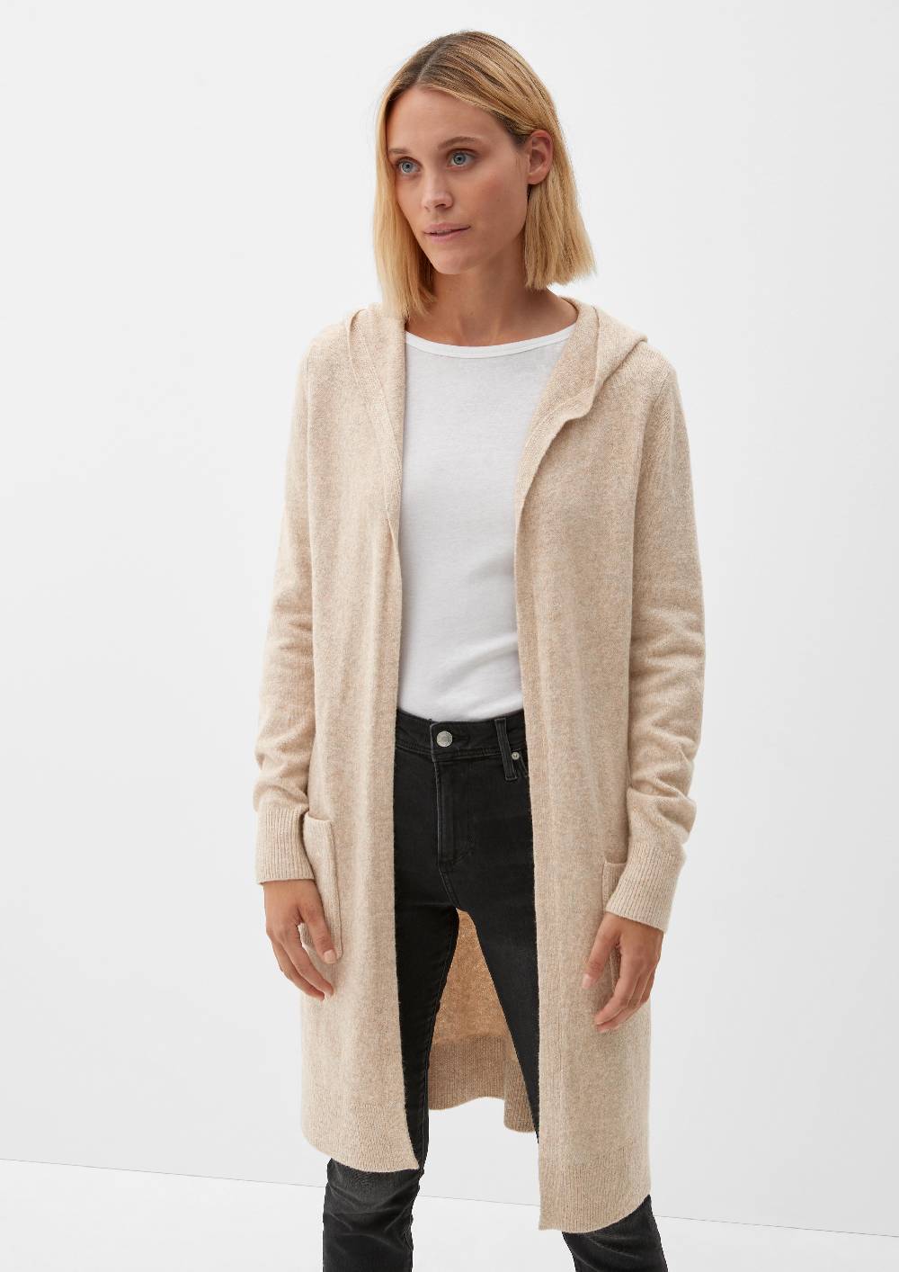S.Oliver Long-Cardigan Mit Kapuze