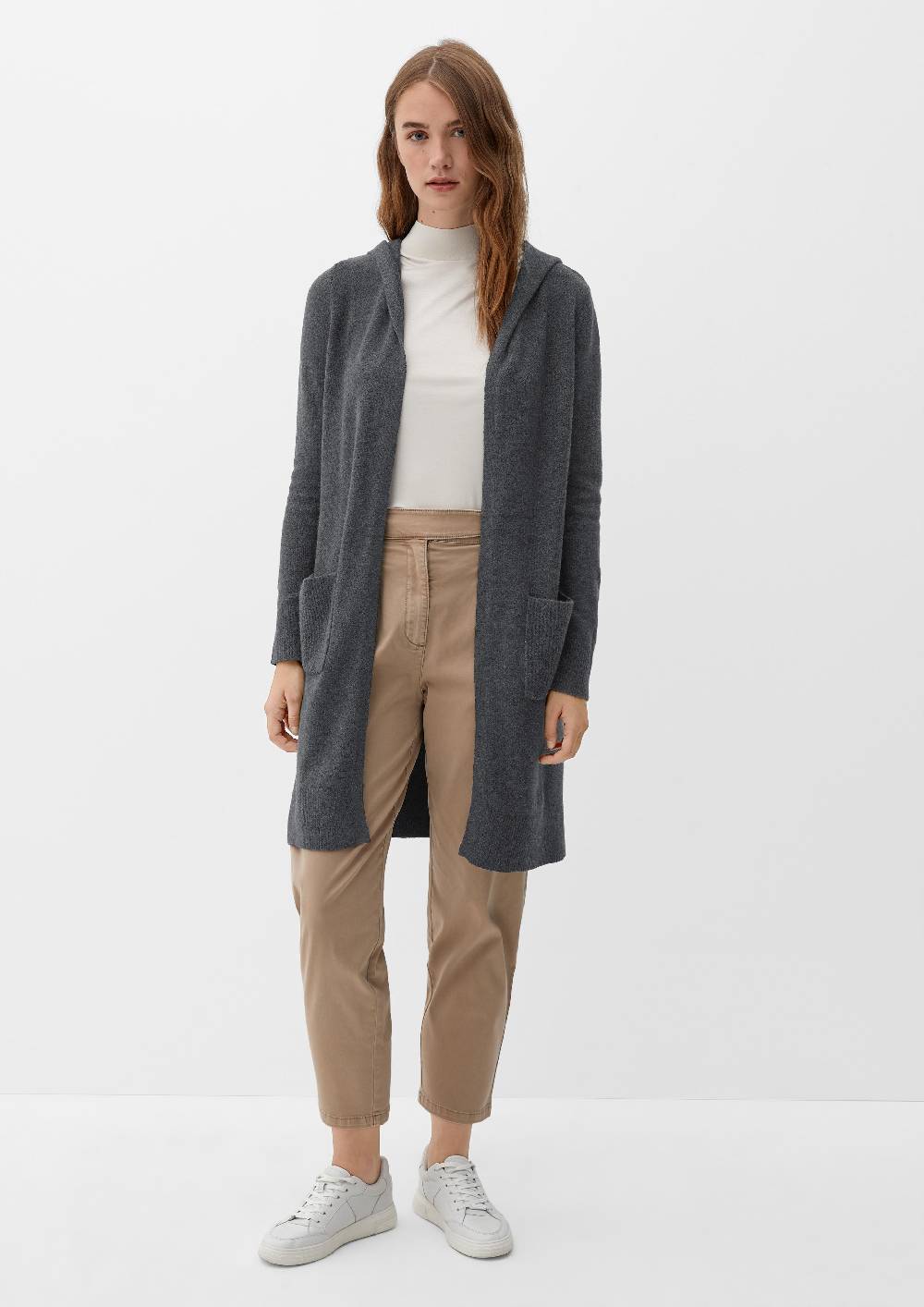 S.Oliver Long-Cardigan Mit Kapuze