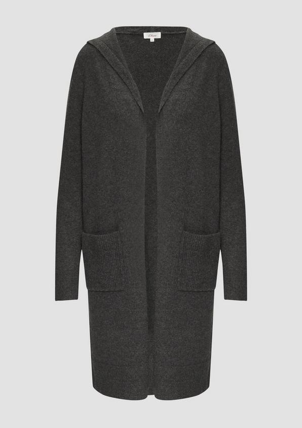 s.Oliver Long-Cardigan mit Kapuze