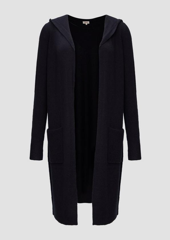 s.Oliver Long-Cardigan mit Kapuze