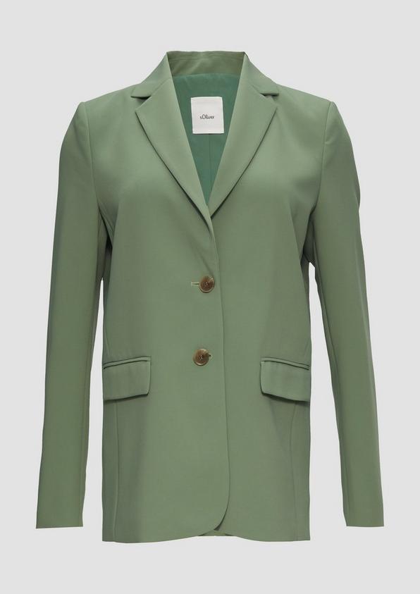 s.Oliver Longblazer aus Twill mit Reverskragen