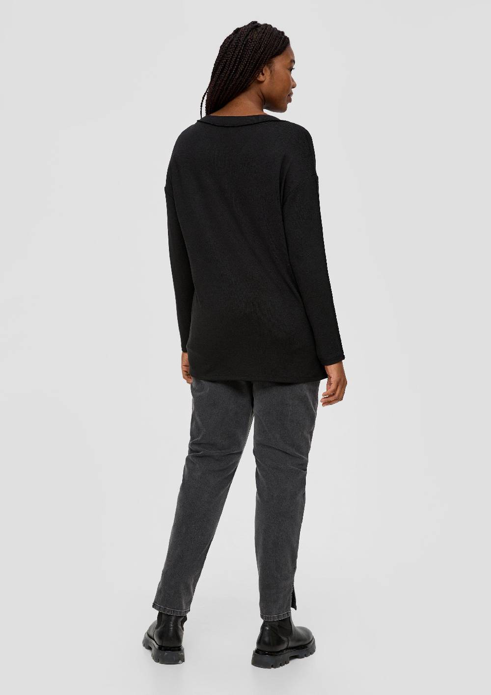 S.Oliver Longsleeve In Strick-Optik