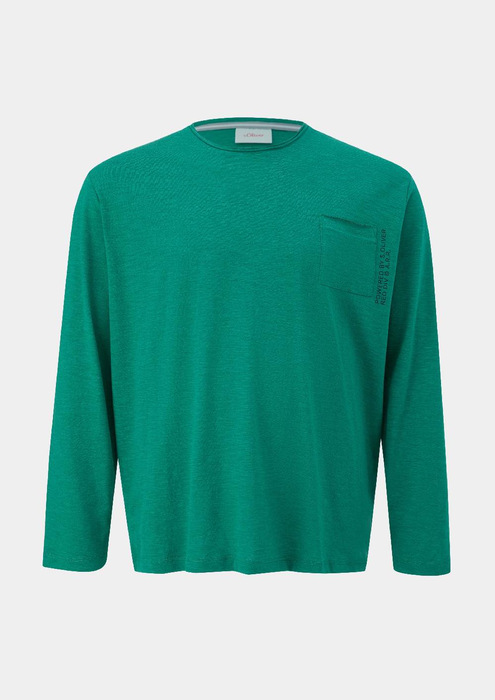 S.Oliver Longsleeve Mit Aufgesetzter Brusttasche