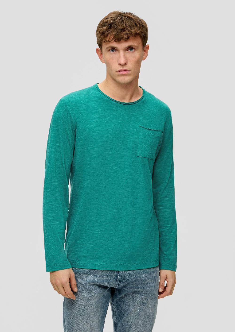 S.Oliver Longsleeve Mit Aufgesetzter Brusttasche