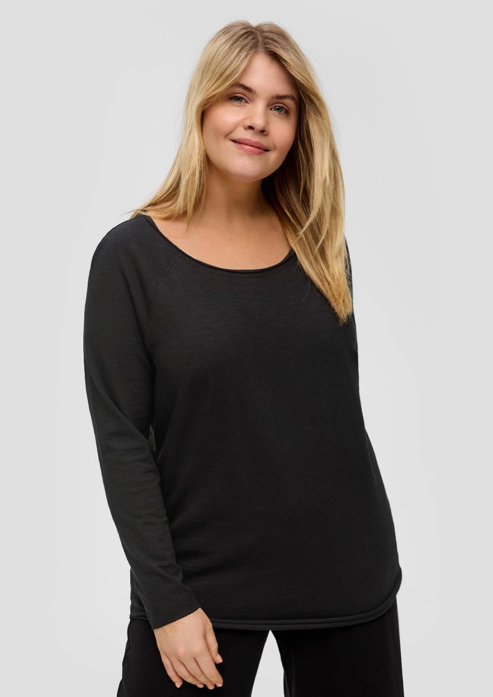 S.Oliver Longsleeve Mit Flammgarn-Struktur
