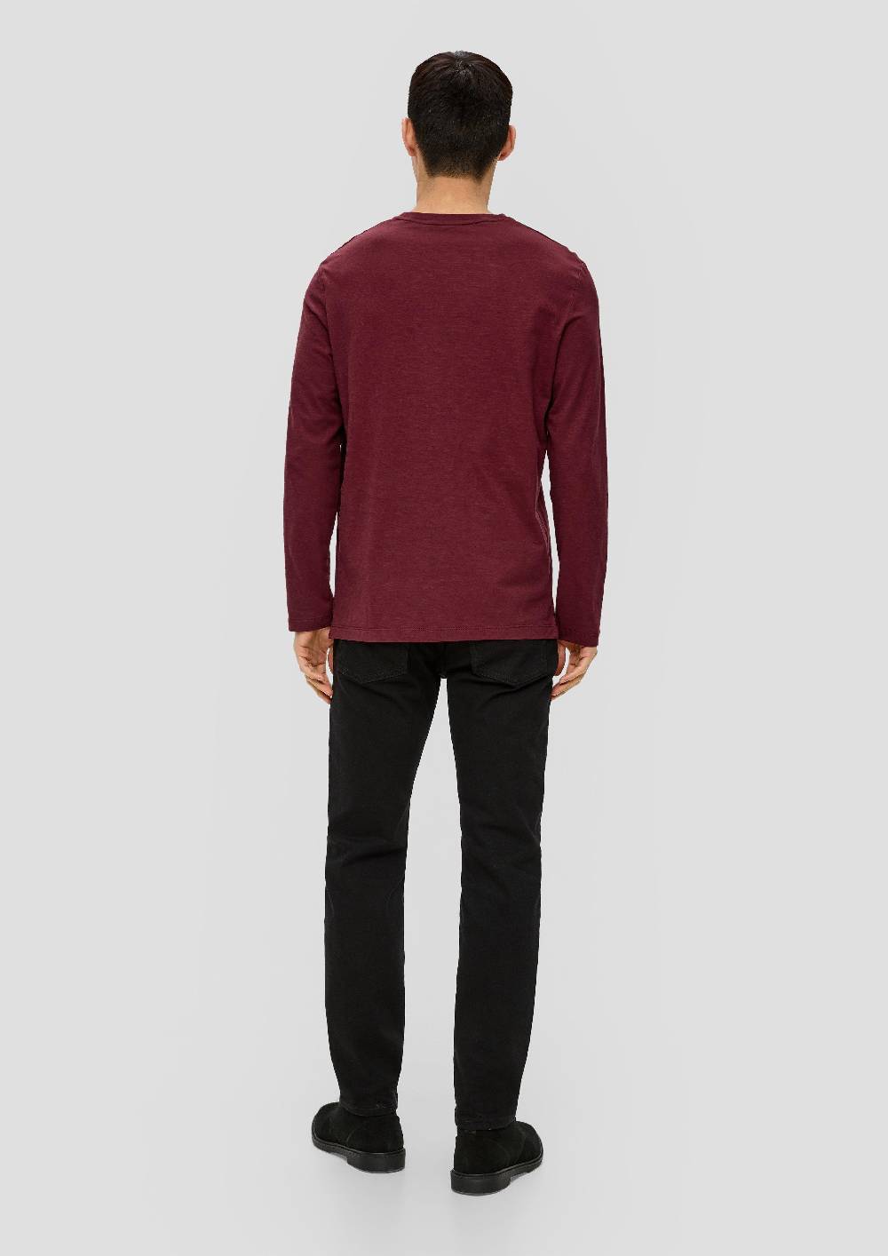 S.Oliver Longsleeve Mit Flammgarnstruktur