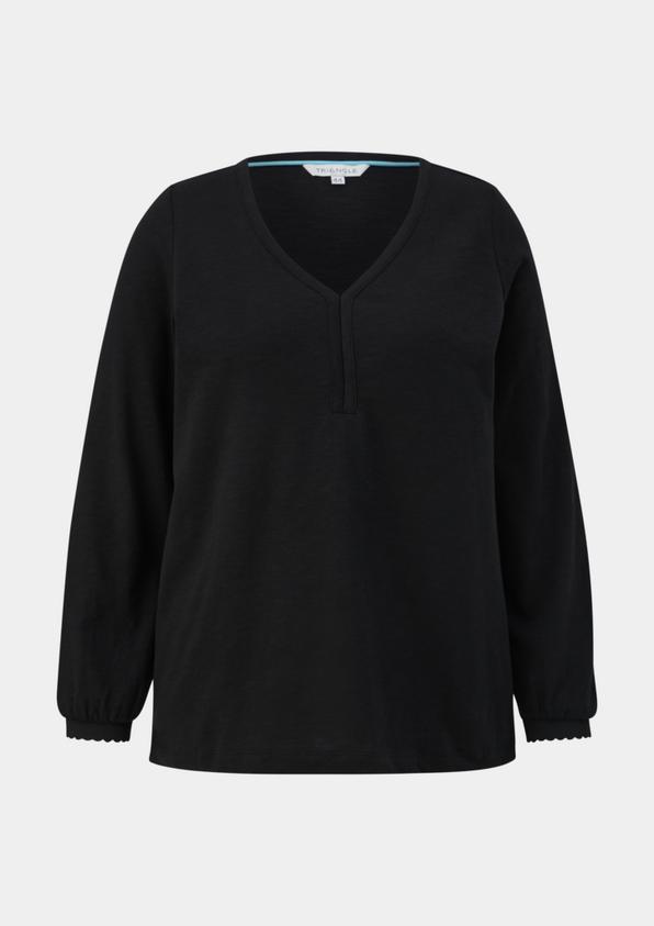 s.Oliver Longsleeve mit Flammgarnstruktur