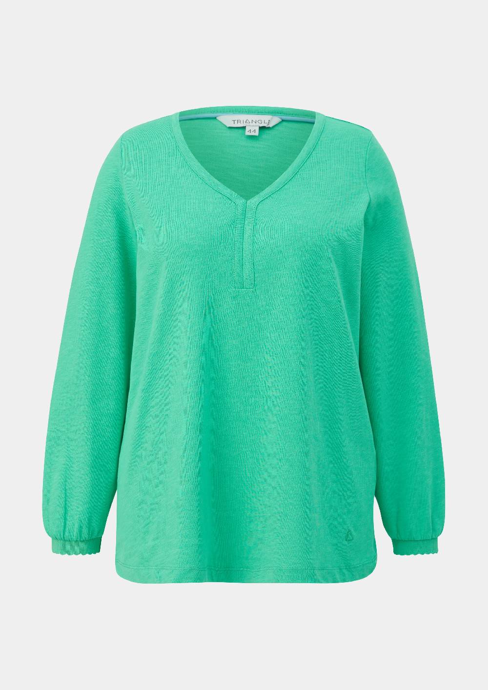 S.Oliver Longsleeve Mit Flammgarnstruktur