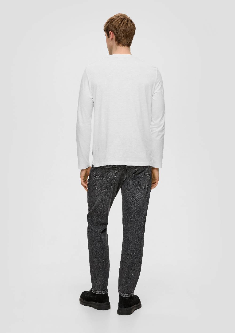 S.Oliver Longsleeve Mit Flammgarnstruktur