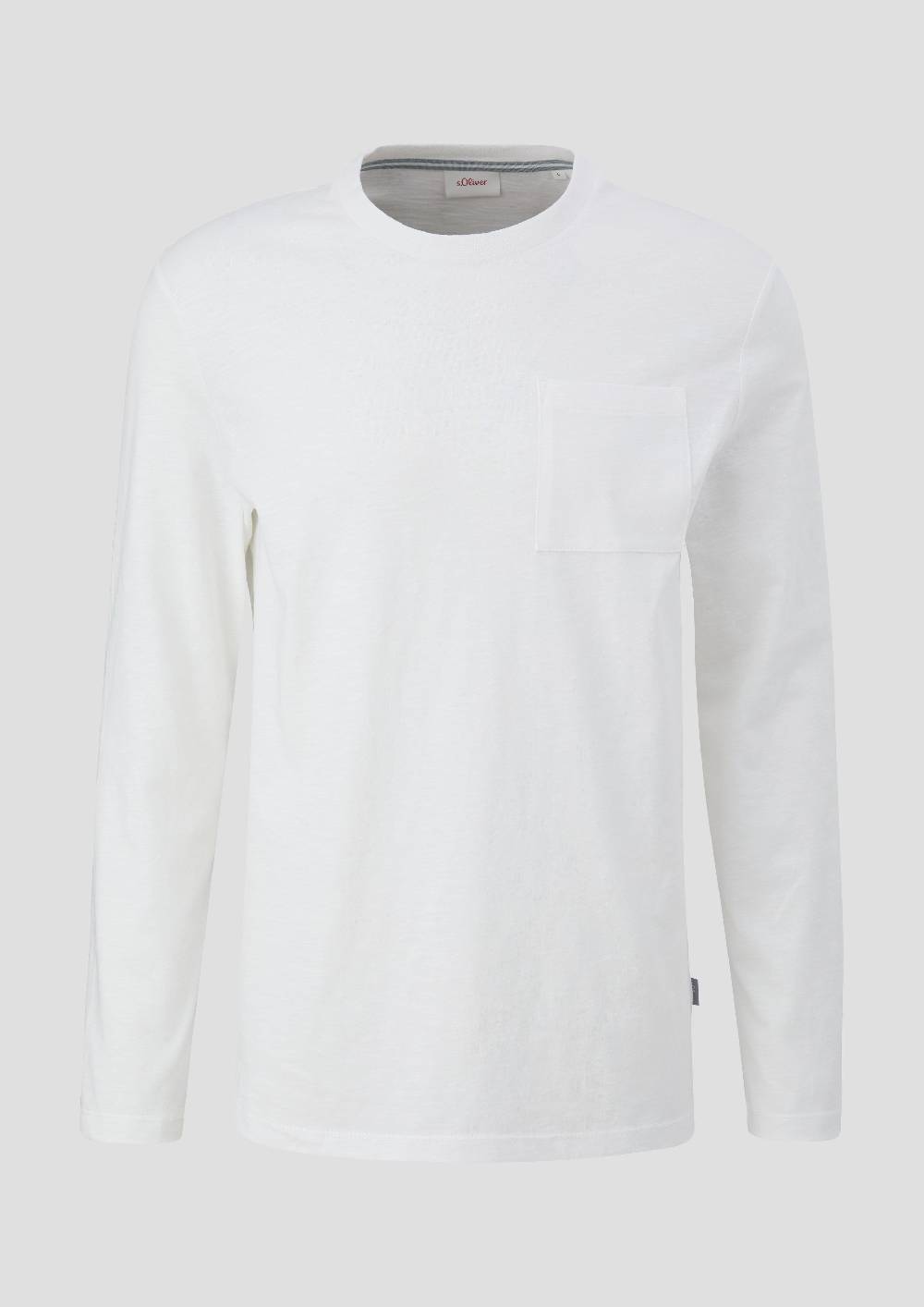 S.Oliver Longsleeve Mit Flammgarnstruktur