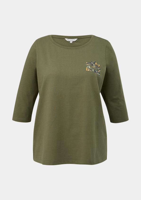 s.Oliver Longsleeve mit Flockprint-Detail