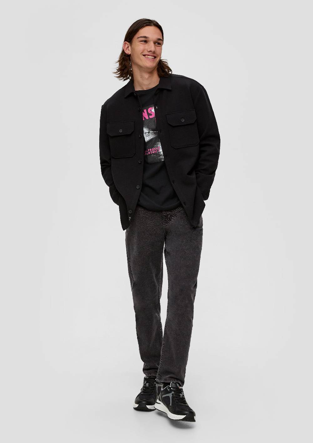 S.Oliver Longsleeve Mit Front- Und Rückenprint