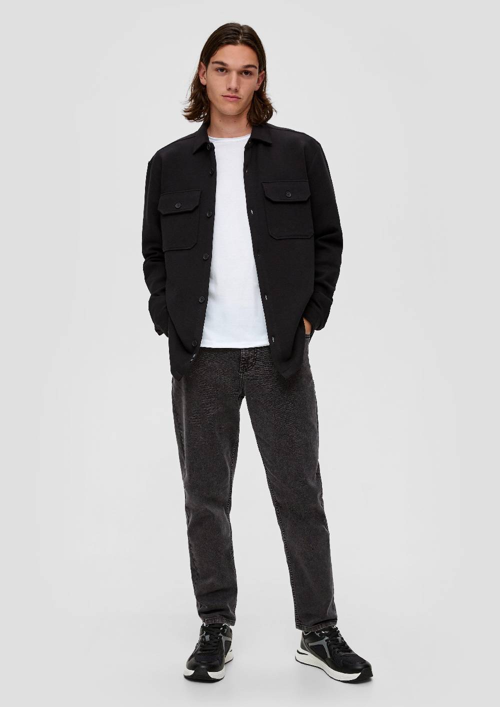 S.Oliver Longsleeve Mit Garment Dye