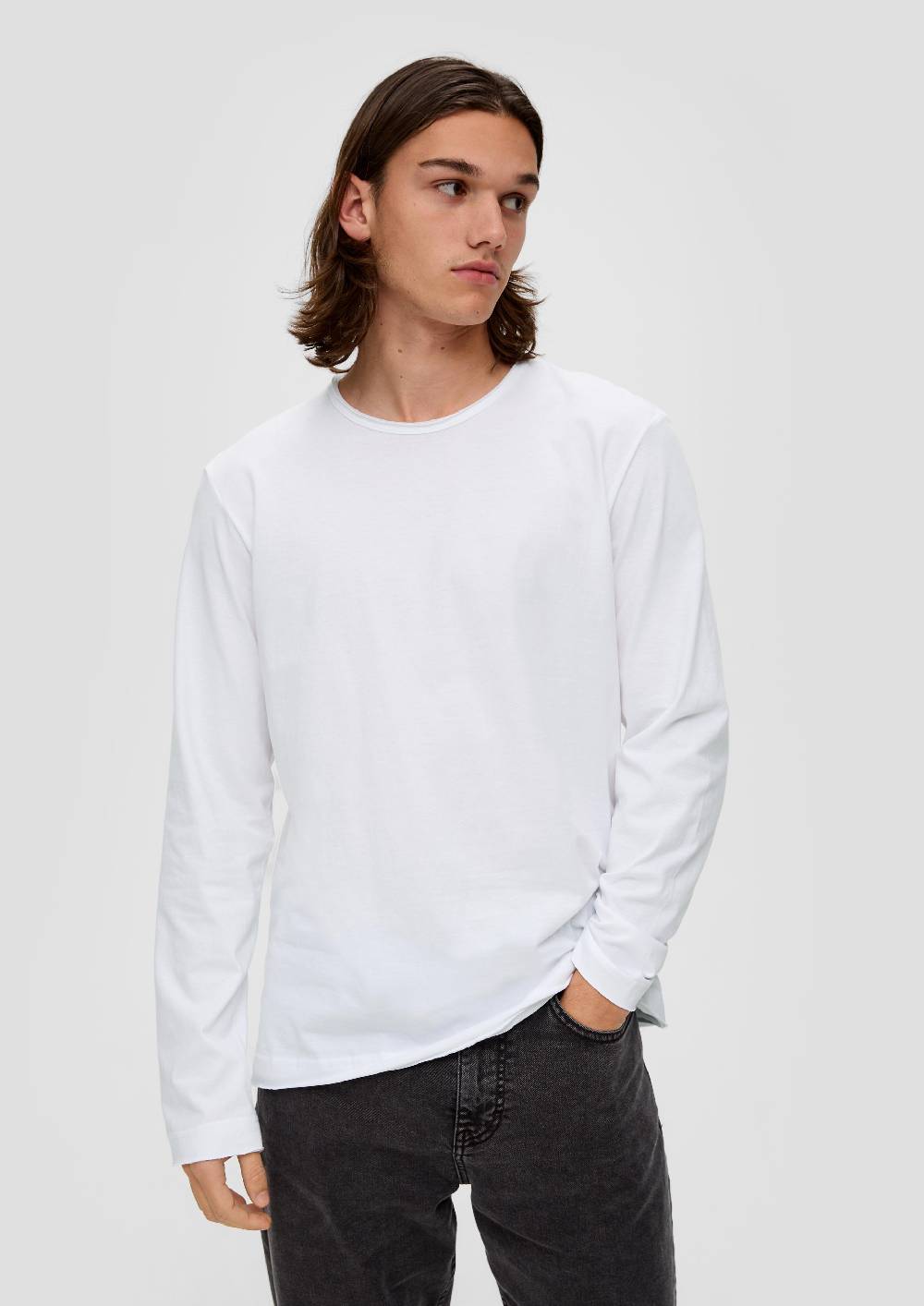 S.Oliver Longsleeve Mit Garment Dye