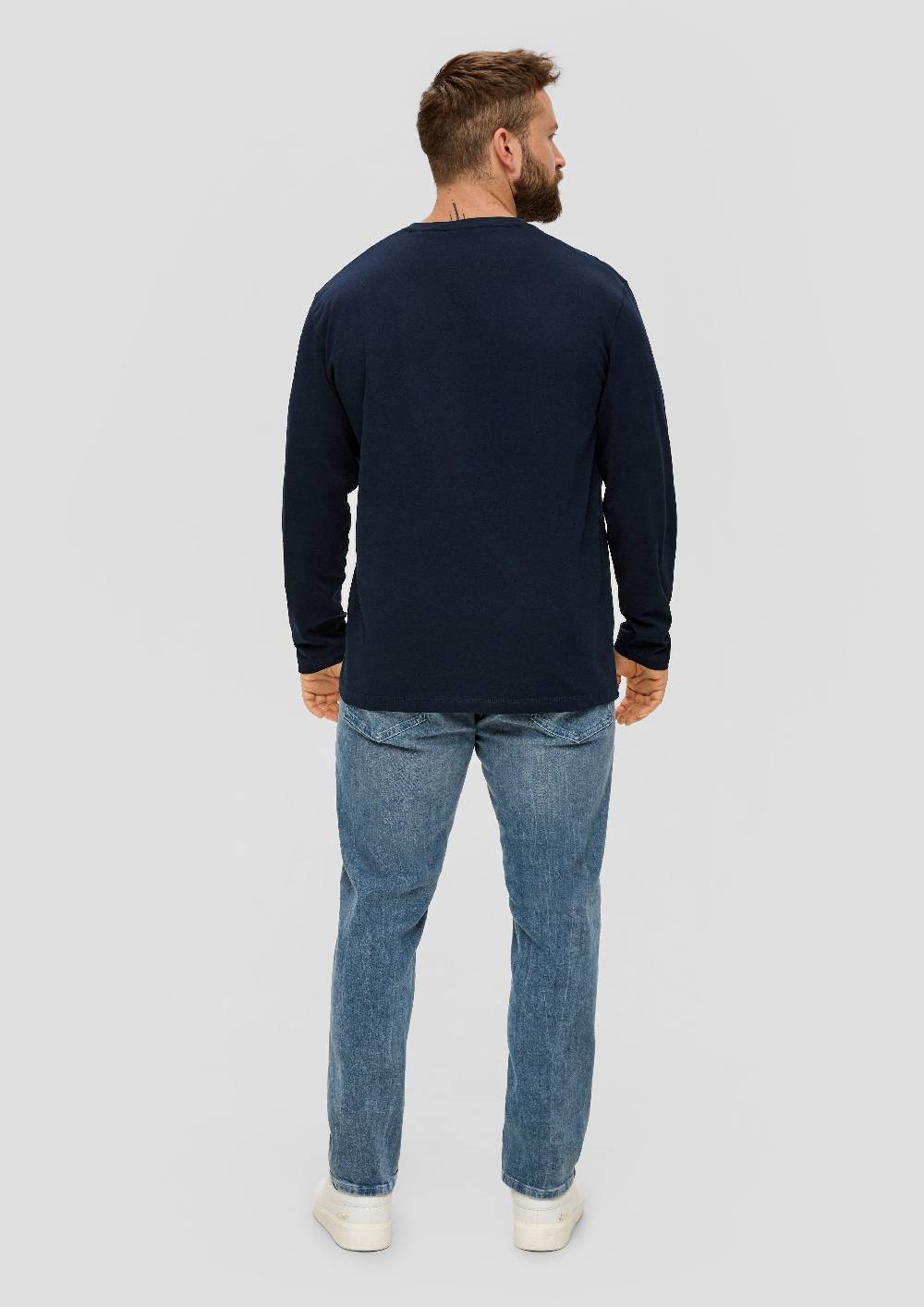 S.Oliver Longsleeve Mit Gummiertem Label-Print