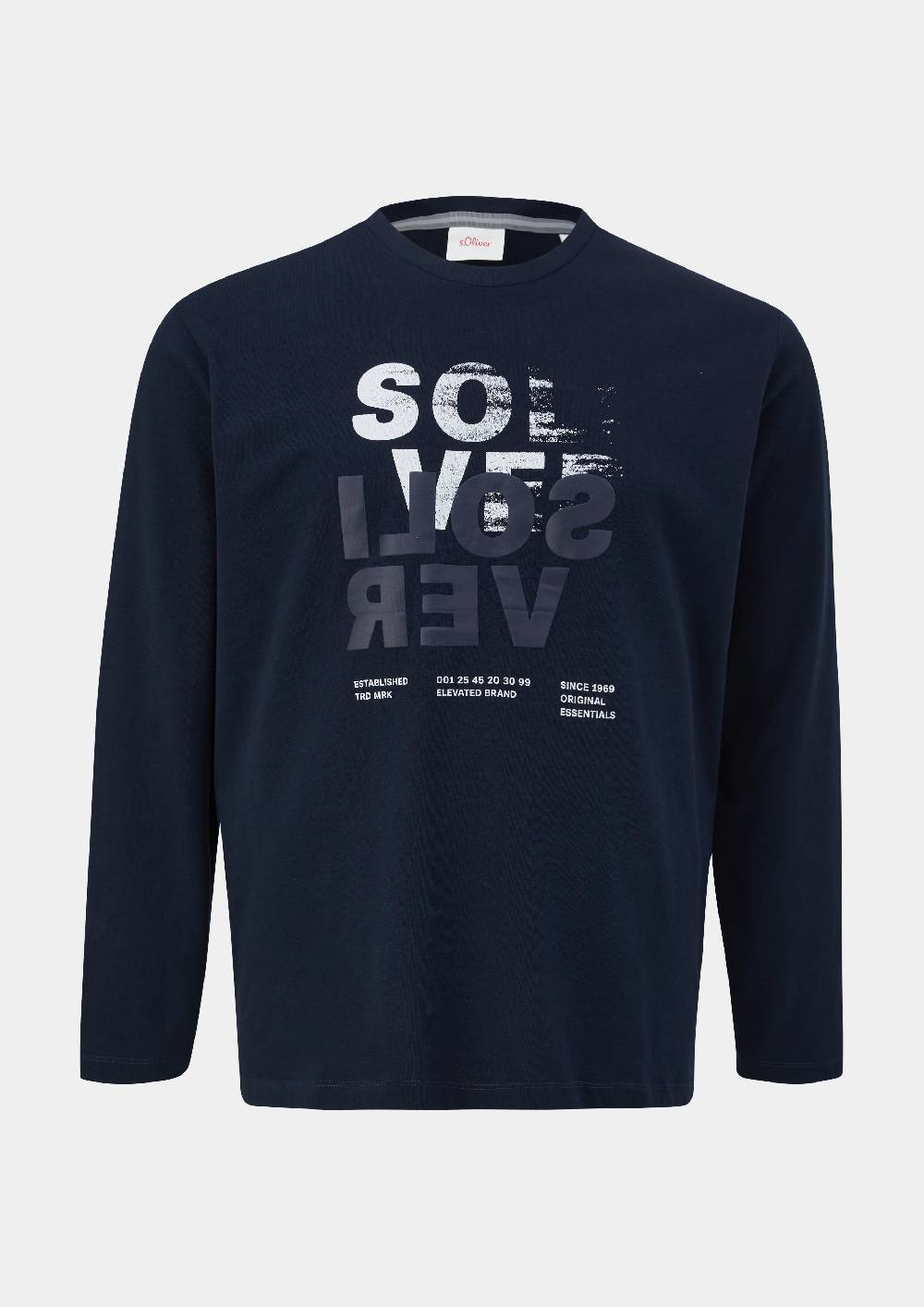 S.Oliver Longsleeve Mit Gummiertem Label-Print