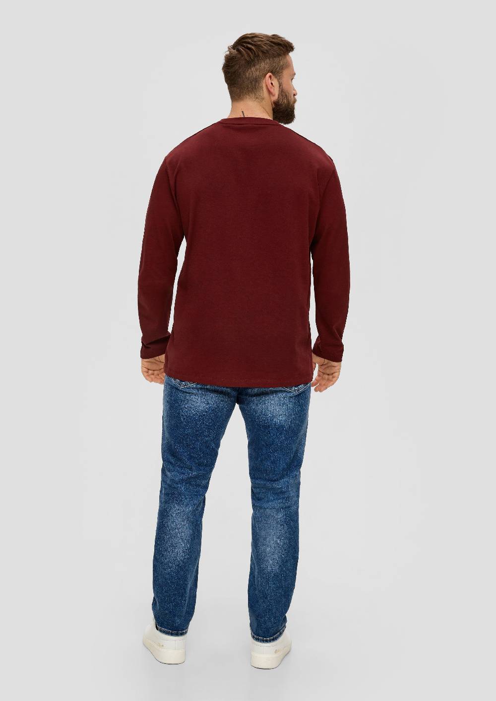 S.Oliver Longsleeve Mit Gummiertem Label-Print