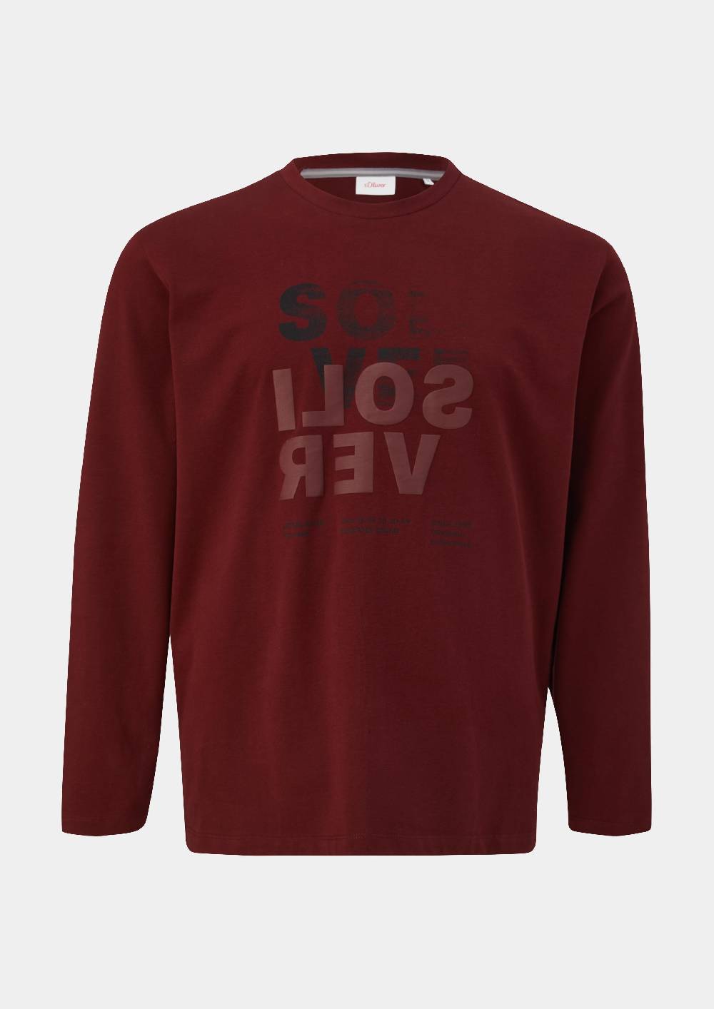 S.Oliver Longsleeve Mit Gummiertem Label-Print