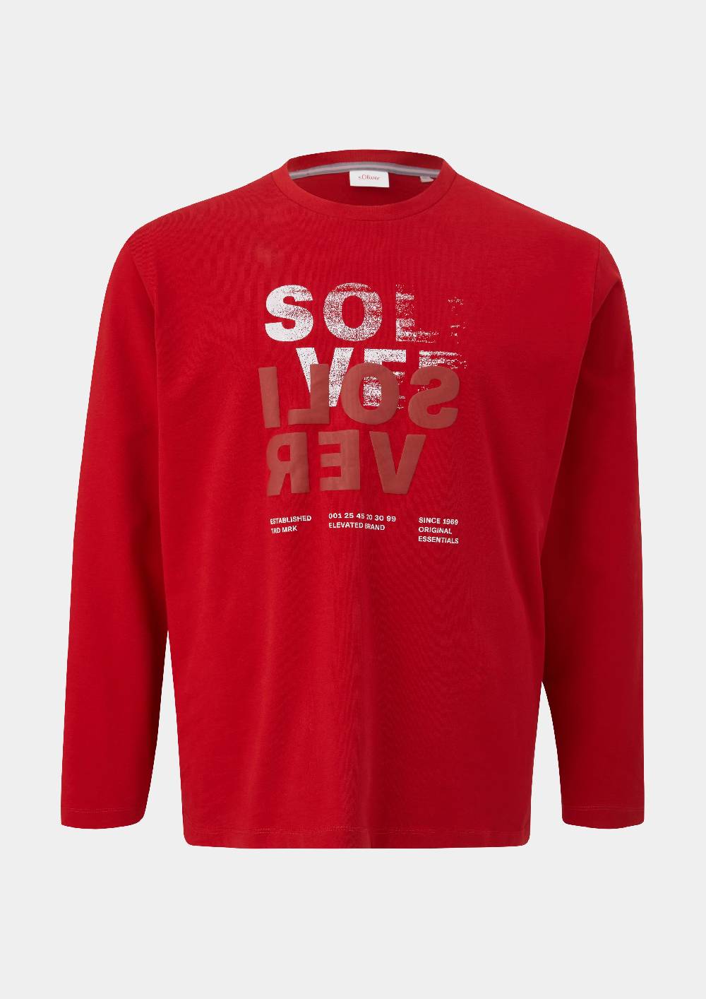 S.Oliver Longsleeve Mit Gummiertem Label-Print