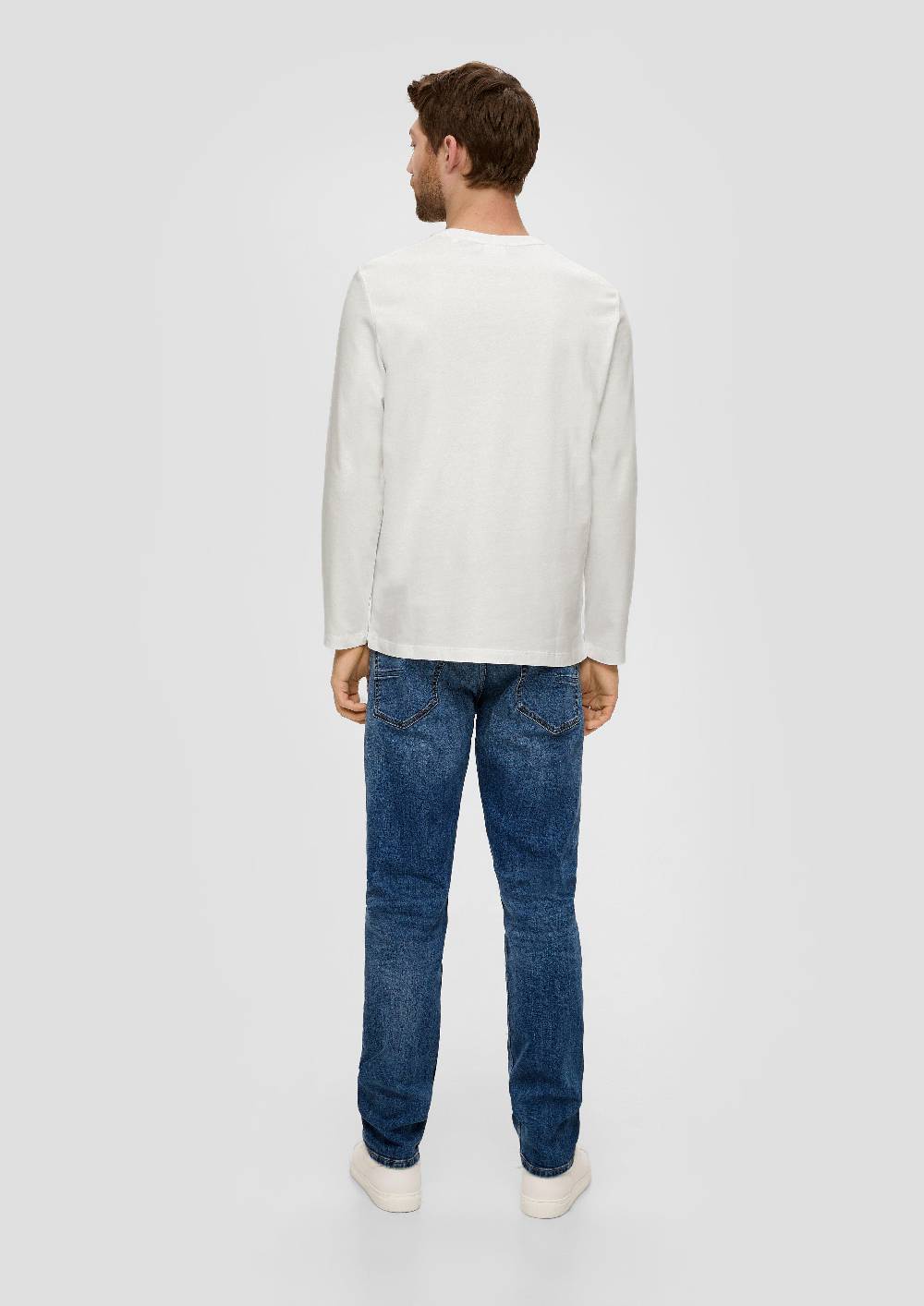 S.Oliver Longsleeve Mit Gummiertem Label-Print