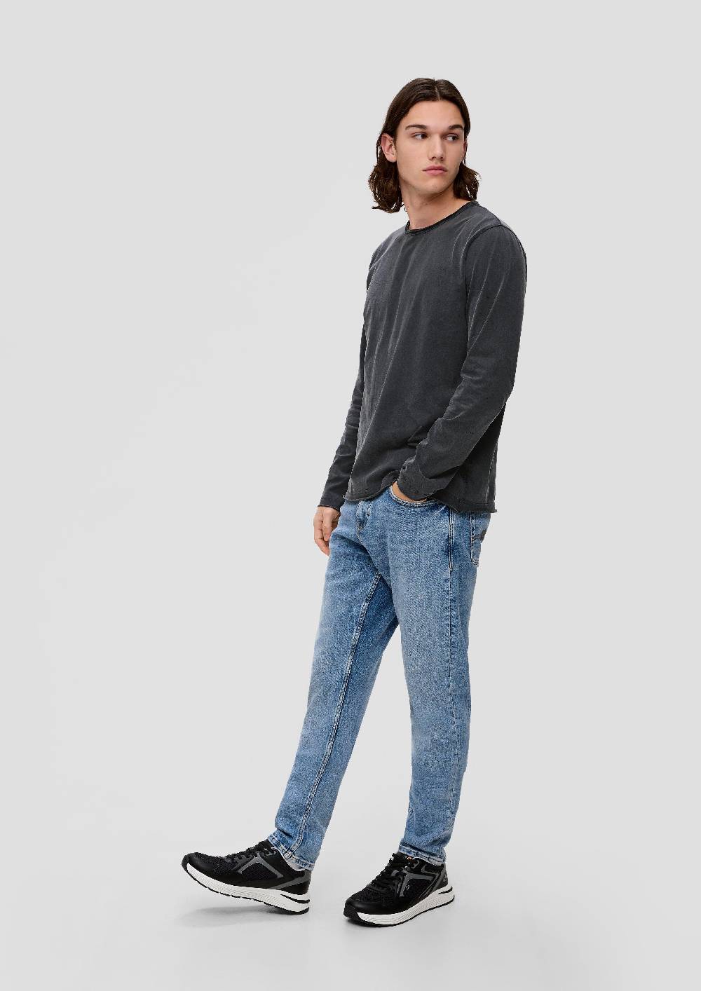 S.Oliver Longsleeve Mit Rollsäumen