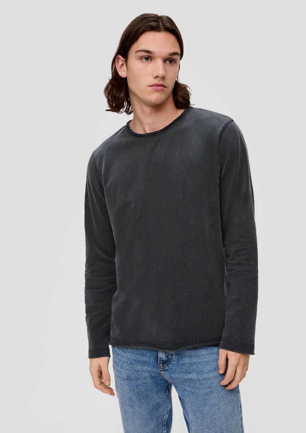 S.Oliver Longsleeve Mit Rollsäumen