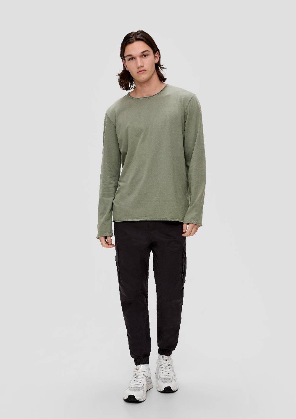 S.Oliver Longsleeve Mit Rollsäumen